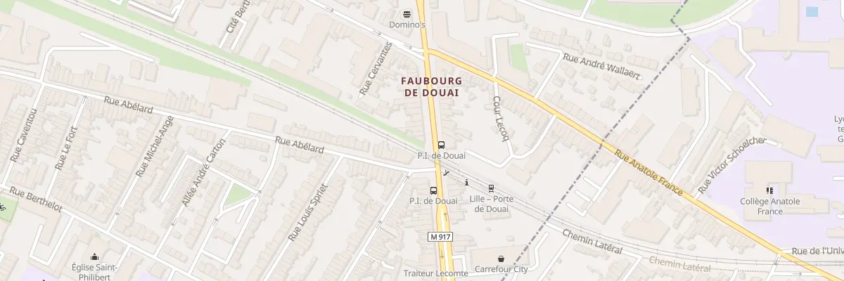 Plan du 140B Rue du Faubourg de Douai à Lille