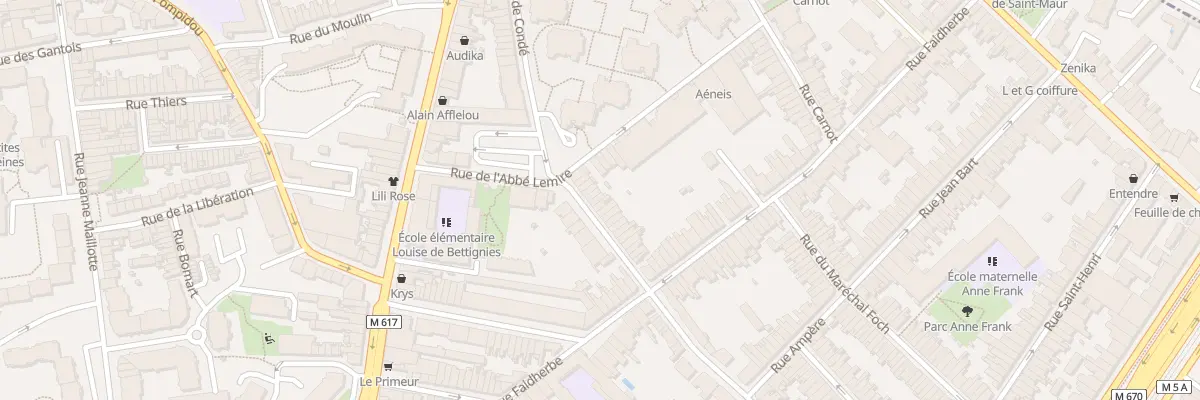 Plan du 11 Rue de Paris à La Madeleine