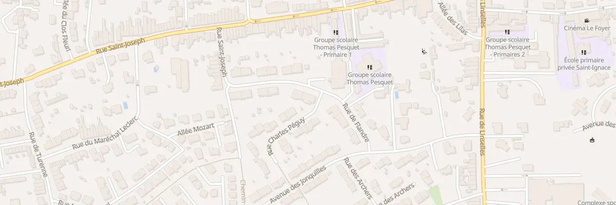 Plan du 9 Rue de Flandre à Bousbecque