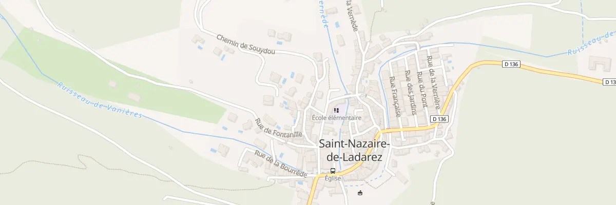 Plan du 7 Rue des Ecoles à Saint-Nazaire-de-Ladarez