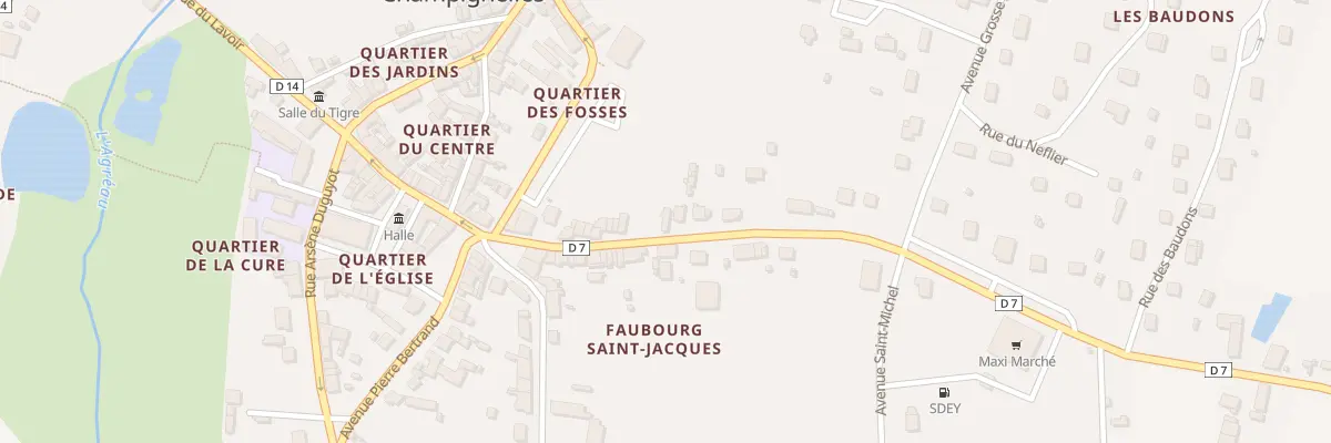 Plan du 20 Rue Jean Jacques Rousseau à Champignelles