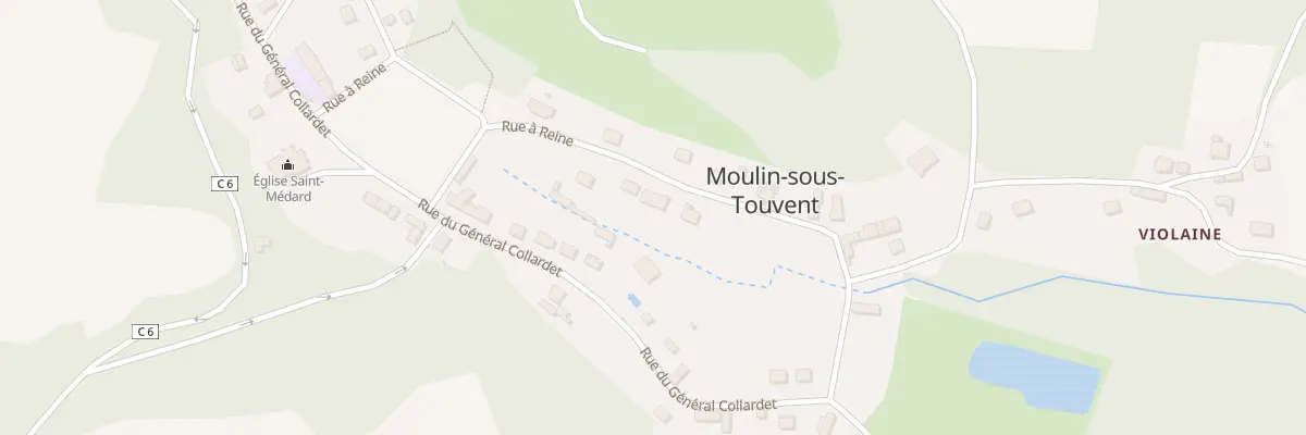 Plan du 8 Rue A Reine à Moulin-sous-Touvent