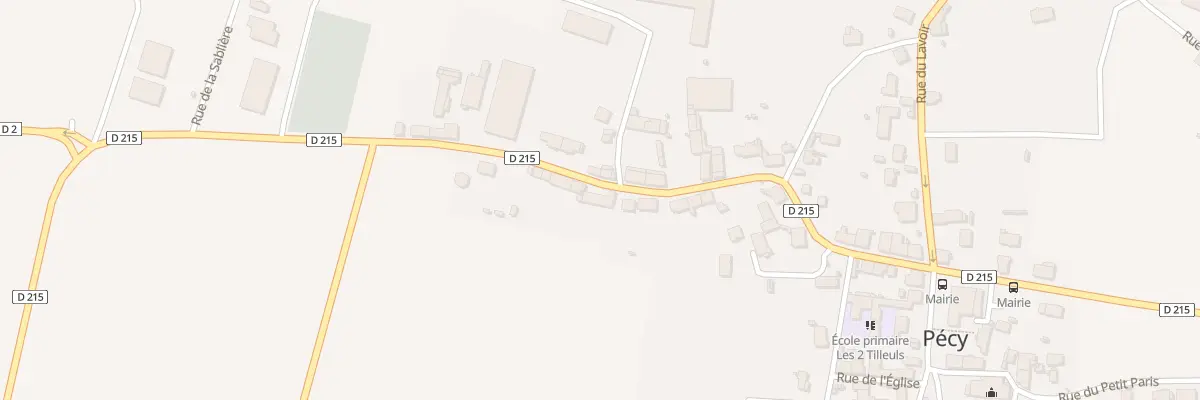 Plan du 10 Rue du Général de Gaulle à Pécy