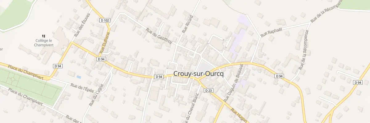 Plan du 5B Pl du Marche à Crouy-sur-Ourcq