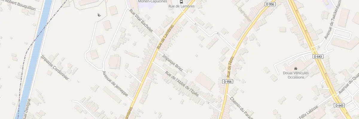 Plan du 387 Rue de Lambres à Douai
