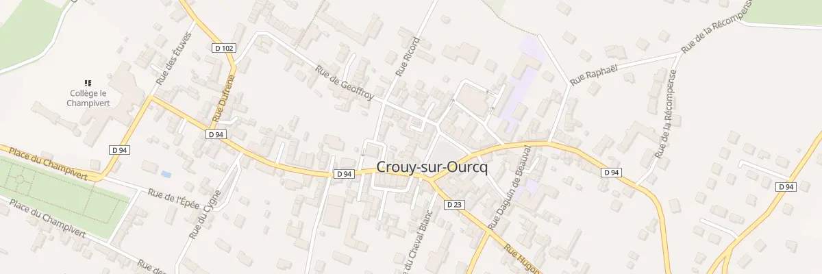 Plan du 1 Rue de Geoffroy à Crouy-sur-Ourcq