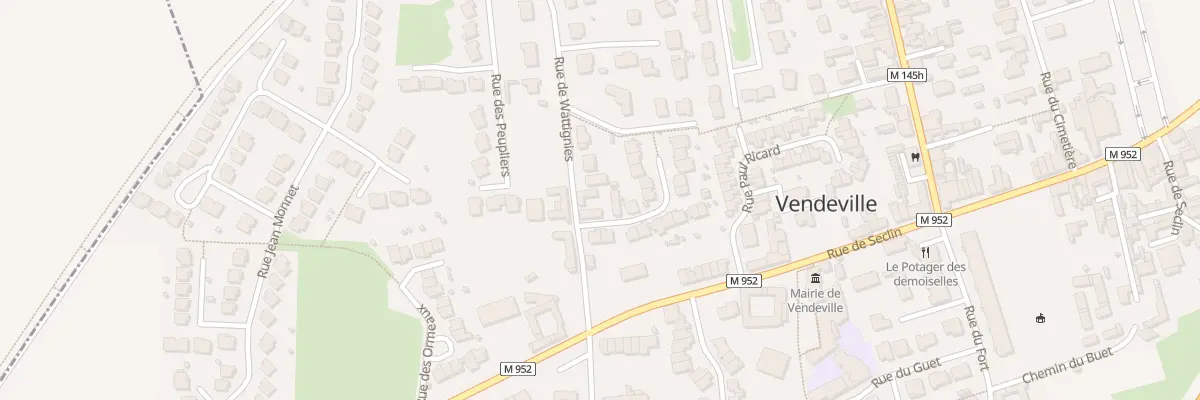 Plan du 2 Rue de Wattignies à Vendeville