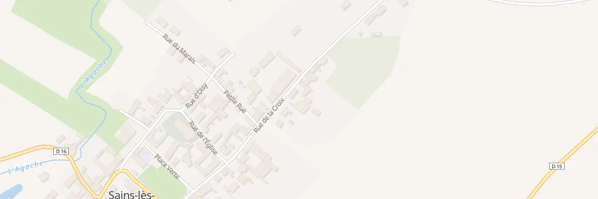 Plan du 16 Rue de la Croix à Sains-lès-Marquion