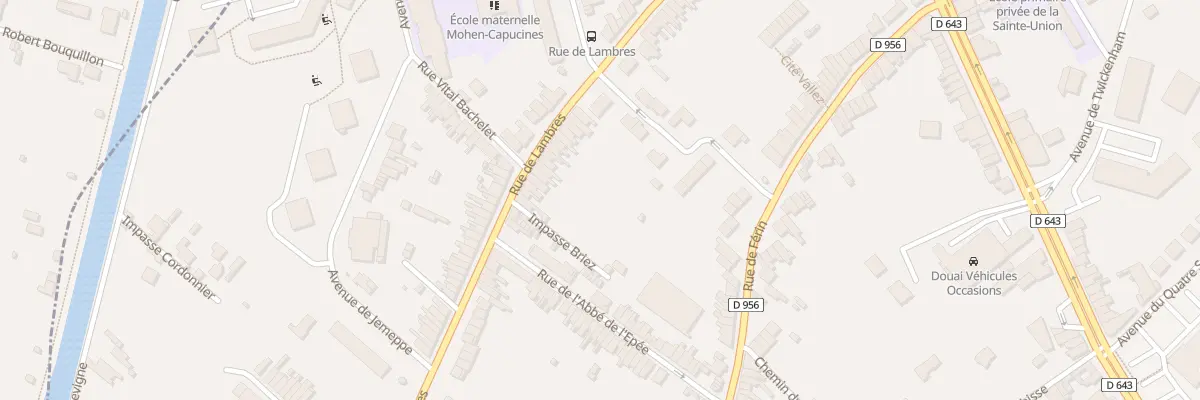Plan du 357 Rue de Lambres à Douai