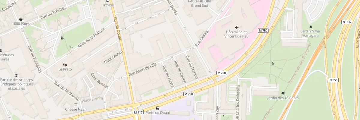Plan du 1 Rue de Rouen à Lille