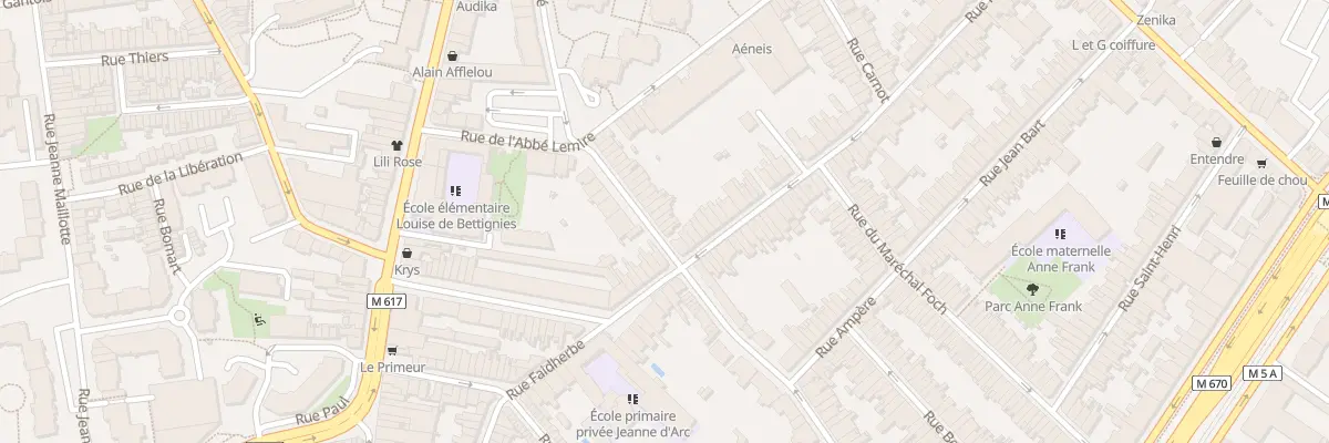 Plan du 29 Rue de Paris à La Madeleine