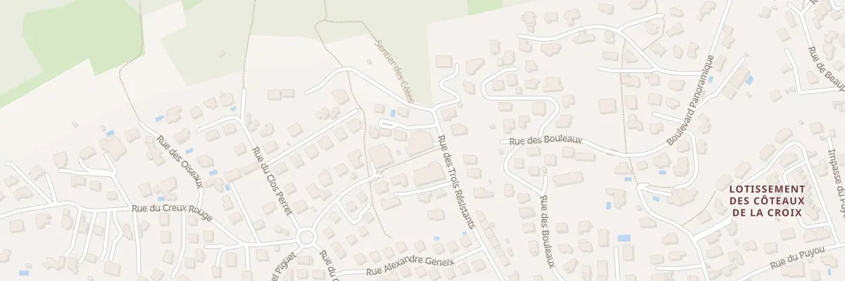 Plan du 43 Rue des 3 Resistants à Clermont-Ferrand
