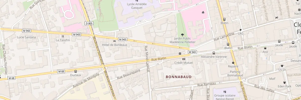 Plan du 58 Rue Blatin à Clermont-Ferrand