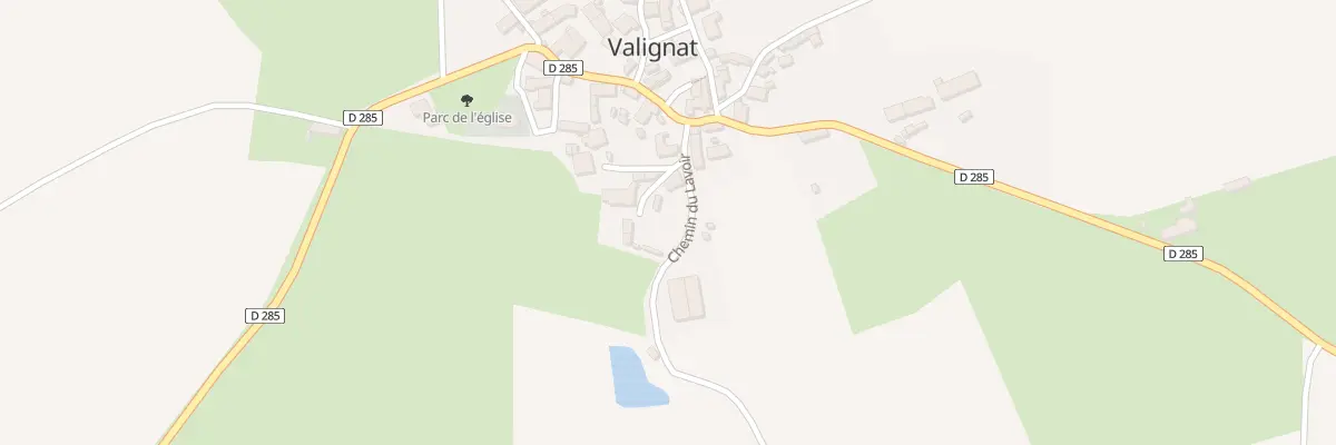 Plan du 1 Imp du Domaine à Valignat