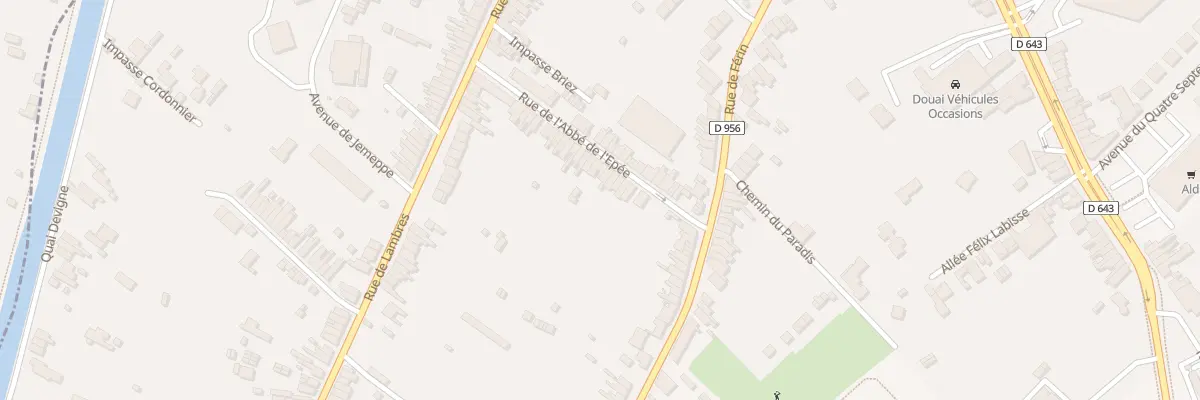 Plan du 136 Rue de l’Abbé de l’Epée à Douai