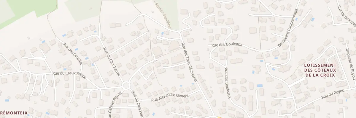 Plan du 41 Rue des 3 Resistants à Clermont-Ferrand