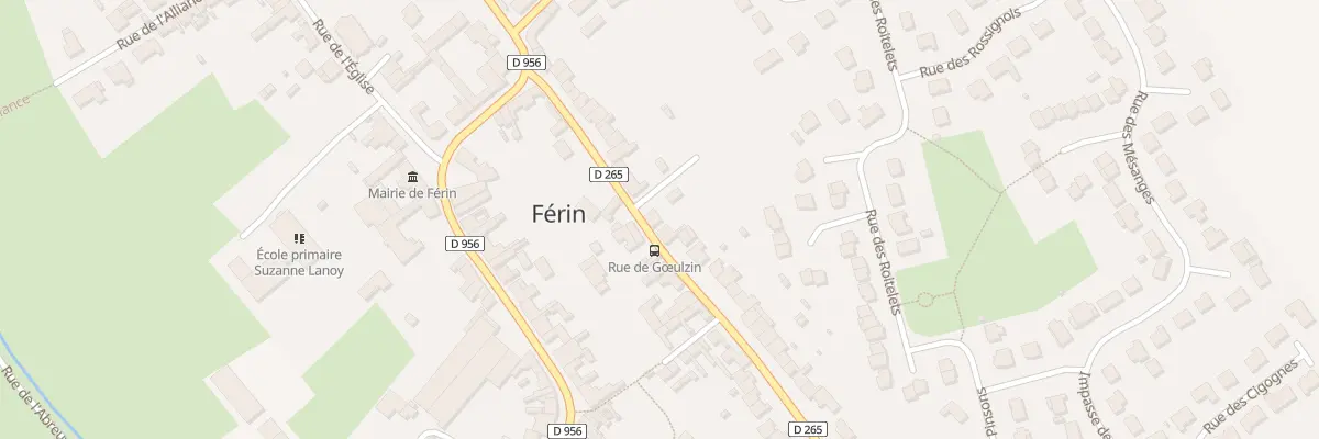 Plan du 23 Rue de Goeulzin à Férin