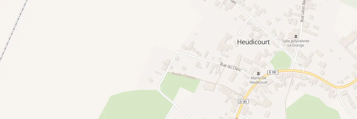 Plan du 10 Rue du Clerc à Heudicourt