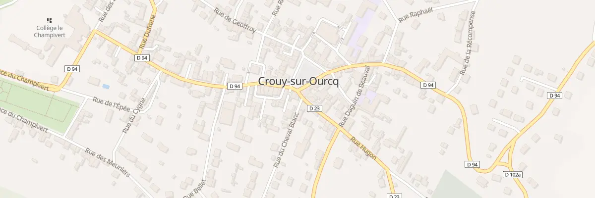 Plan du 2 Rue du Cheval Blanc à Crouy-sur-Ourcq
