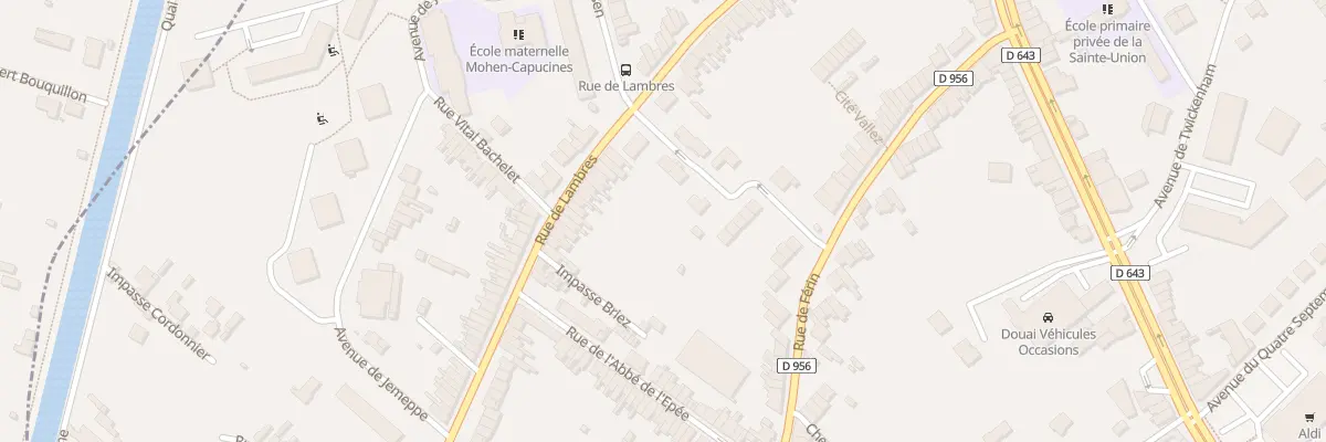 Plan du 325 Rue de Lambres à Douai