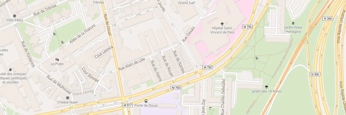 Plan du 8 Rue de Nantes à Lille