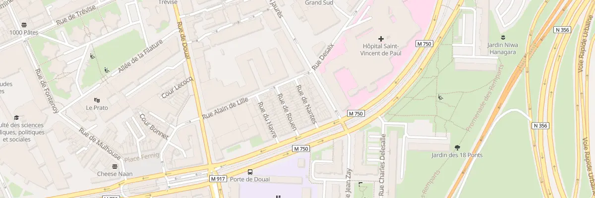 Plan du 10 Rue de Nantes à Lille