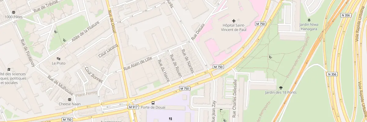 Plan du 14 Rue de Nantes à Lille