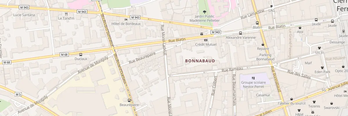 Plan du 77 Rue Blatin à Clermont-Ferrand