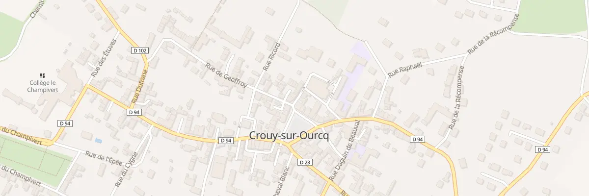Plan du 1 Rue Trevez Brigot à Crouy-sur-Ourcq
