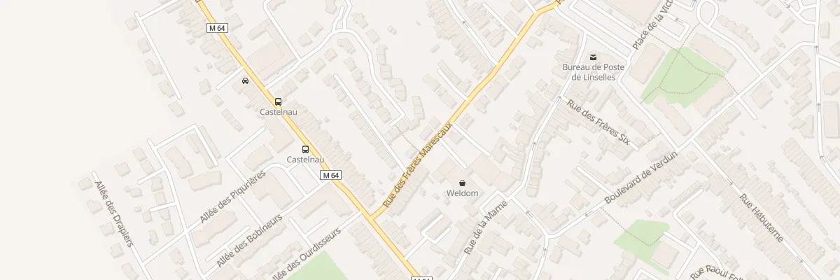 Plan du 38 Rue des Frères Marescaux à Linselles