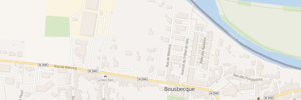 Plan du 20C Rue de Wervicq à Bousbecque