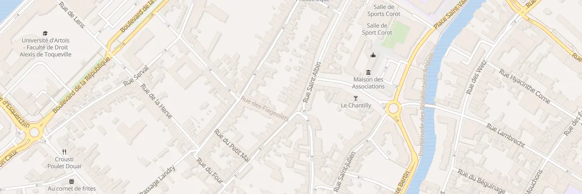 Plan du 13 Rue Saint Albin à Douai