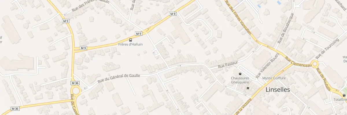 Plan du 40 Rue du Général De Gaulle à Linselles