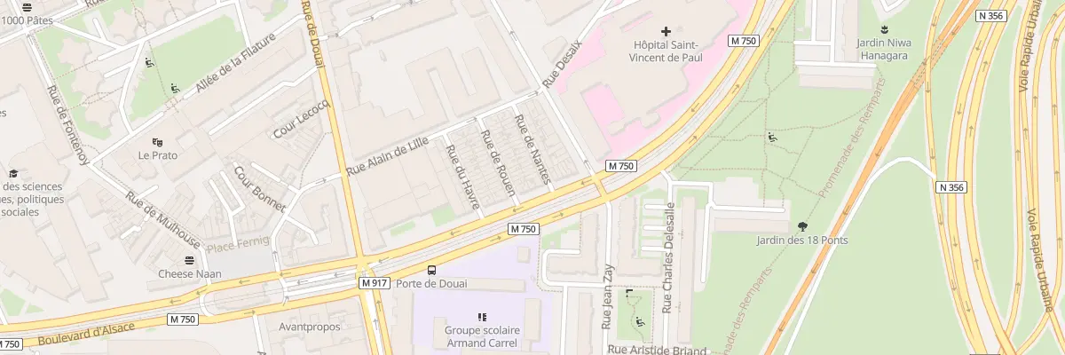 Plan du 28 Rue de Nantes à Lille