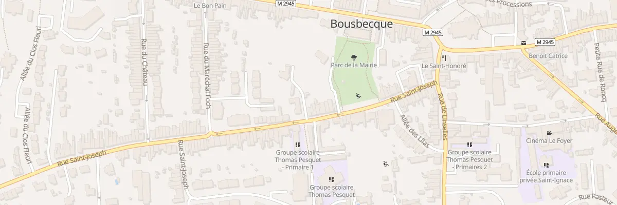 Plan du 26 Rue Saint-Joseph à Bousbecque