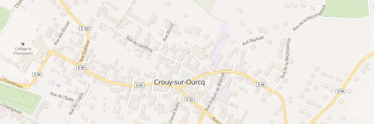 Plan du 15 Pl du Marche à Crouy-sur-Ourcq