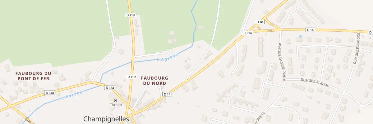 Plan du 1 Che de la Noue à Champignelles