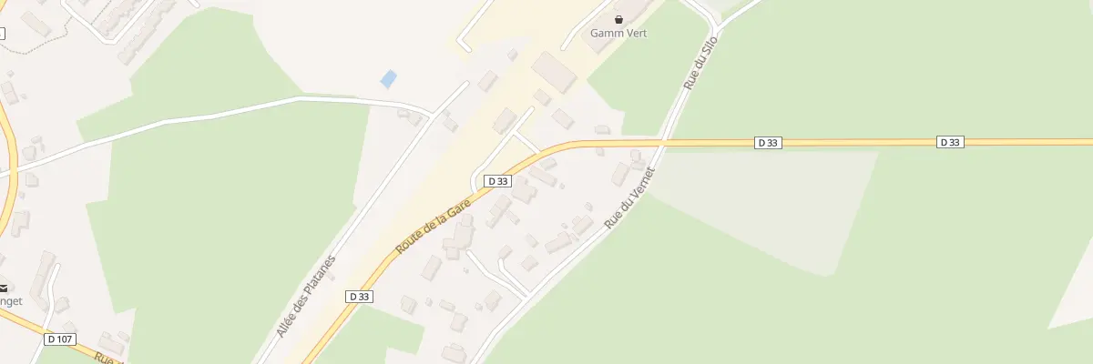 Plan du 36 Rte de la Gare à Tronget