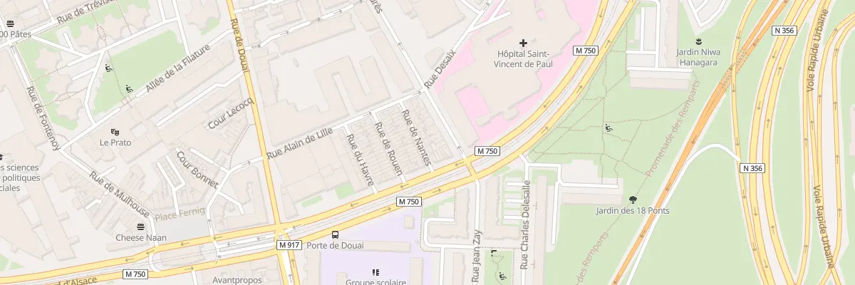 Plan du 11 Rue de Nantes à Lille