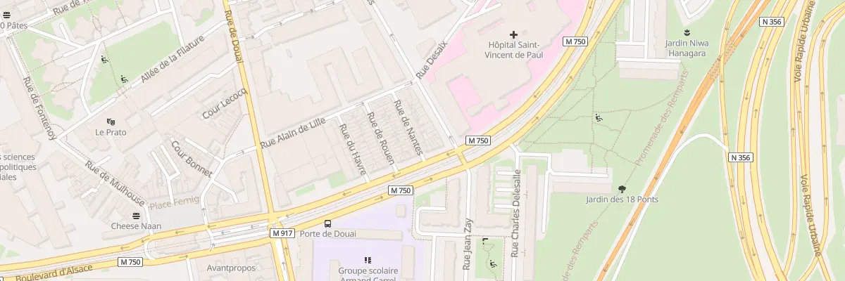 Plan du 13 Rue de Nantes à Lille