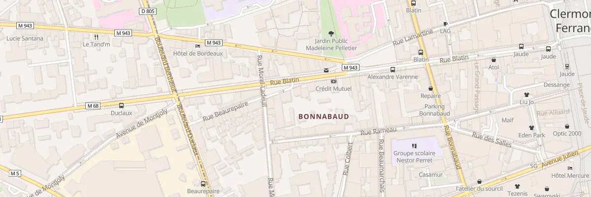 Plan du 71 Rue Blatin à Clermont-Ferrand