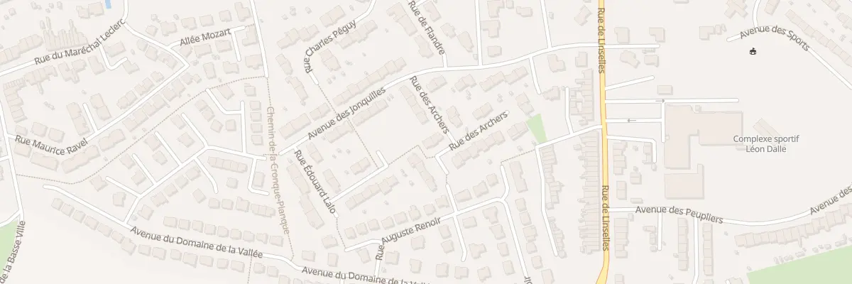 Plan du 12 Rue des Archers à Bousbecque