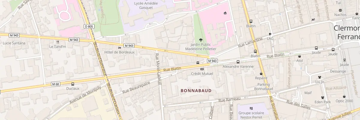 Plan du 15 Av Franklin Roosevelt à Clermont-Ferrand