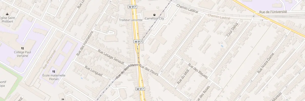 Plan du 790 Av Jean Jaurès à Ronchin
