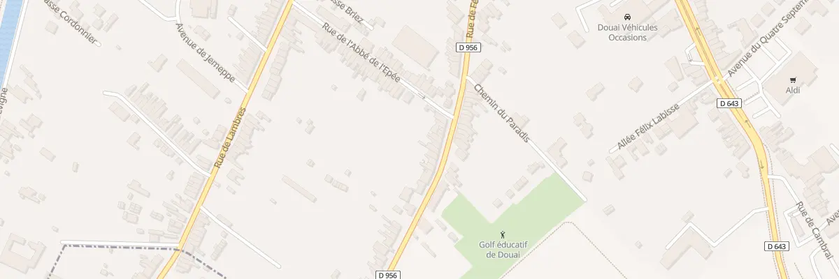 Plan du 398 Rue de Férin à Douai