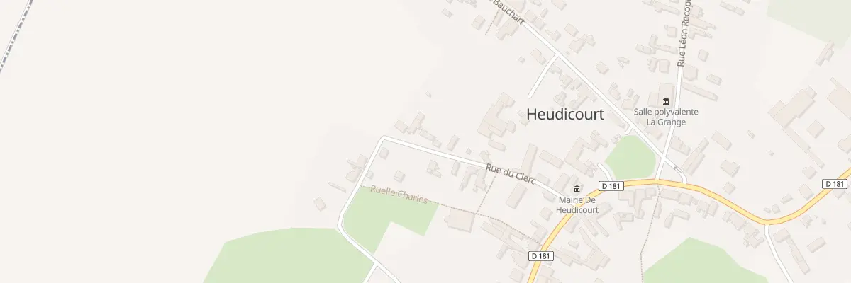 Plan du 13 Rue du Clerc à Heudicourt