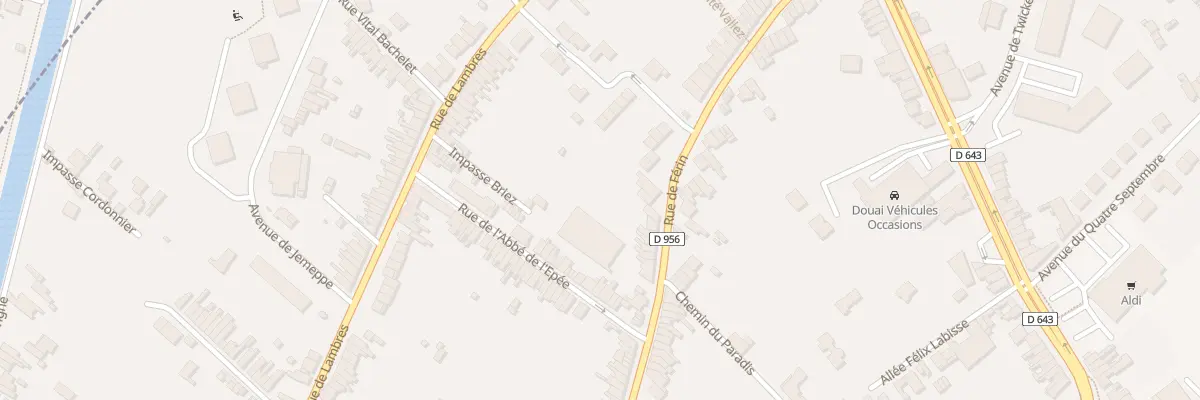 Plan du 288 Rue de Férin à Douai