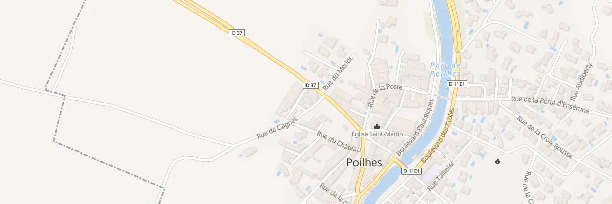 Plan du 6 Rue de Cagnes à Poilhes