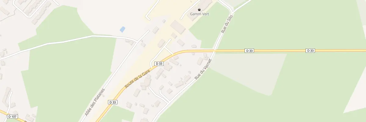 Plan du 38 Rte de la Gare à Tronget