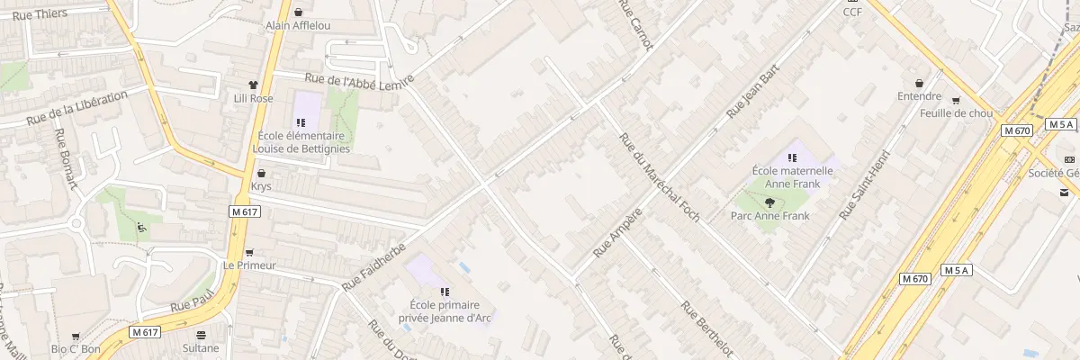 Plan du 80 Rue Faidherbe à La Madeleine